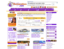 Tablet Screenshot of flexivacations.com